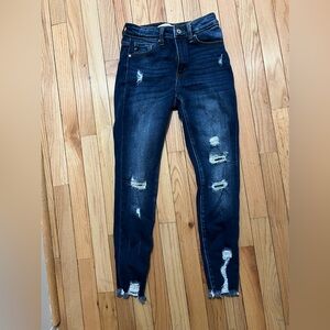 KanCan Womens Distressed High Waisted Skinny Jeans Size 3